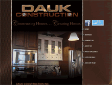 Tablet Screenshot of daukconstruction.com